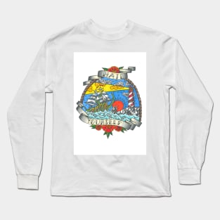 "Hail yourself" tattoo style design Long Sleeve T-Shirt